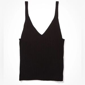 American Eagle NWT 100% Cotton Cable Knit Sweater Tank Top Size L